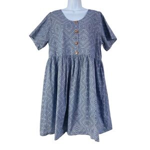 Farmhouse Frocks Geo Print Amish Dress Size L